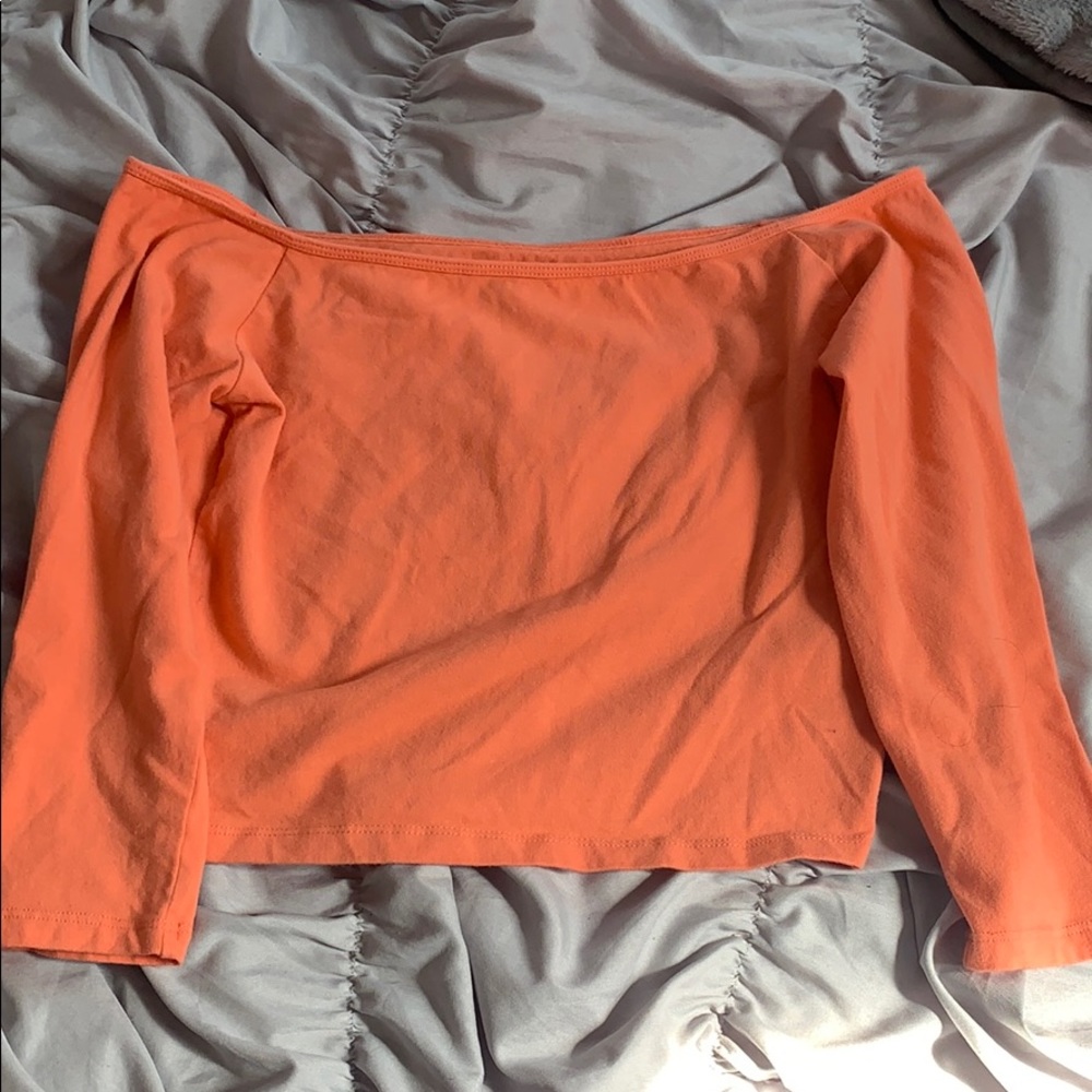 Off the shoulder crop top